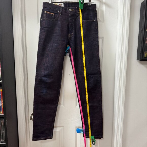 Street Fighter x Naked & Famous Ken Shoryuken Selvedge denim jeans size 30 Easy - Picture 3 of 16